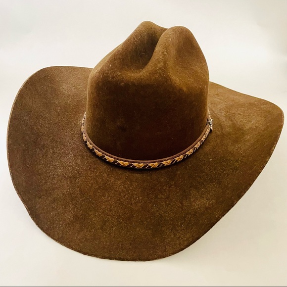 Justin Boots Accessories Vintage Vtg Justin Chocolate Brown 2x Felt